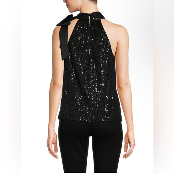 Ramy Brook Paula Mockneck Sequin Top Size Medium NWT - Picture 2 of 3